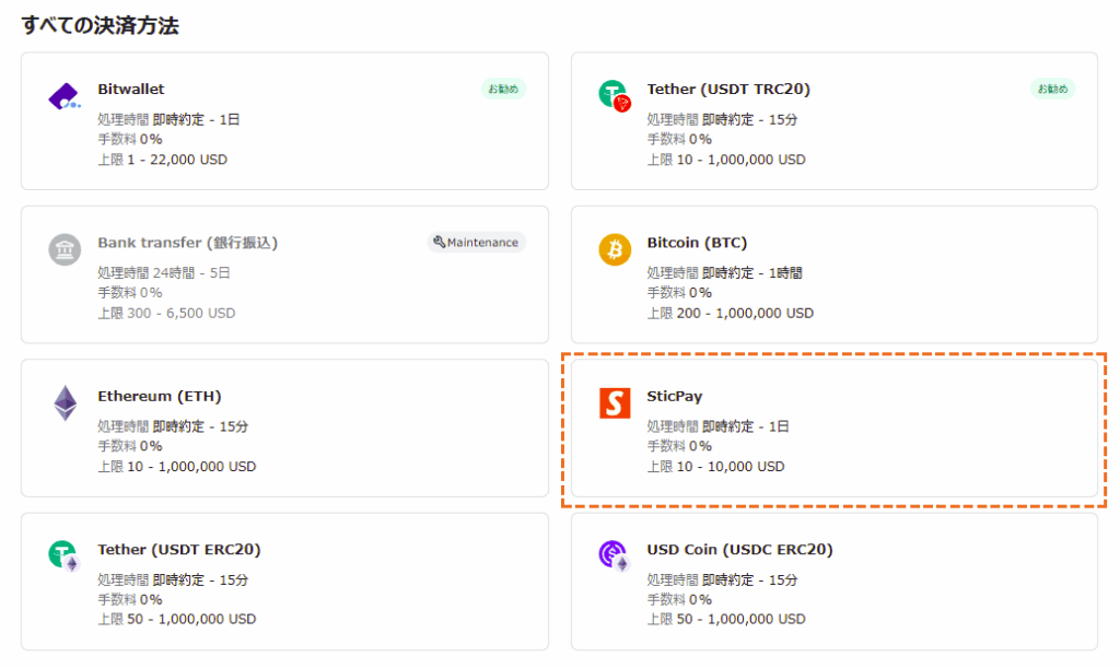 exness sticpay出金選択